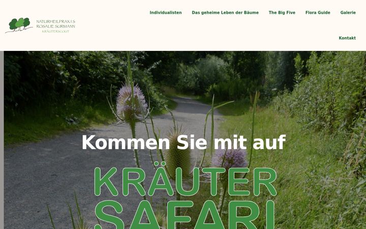 Screenshot of kraeutersafari.de