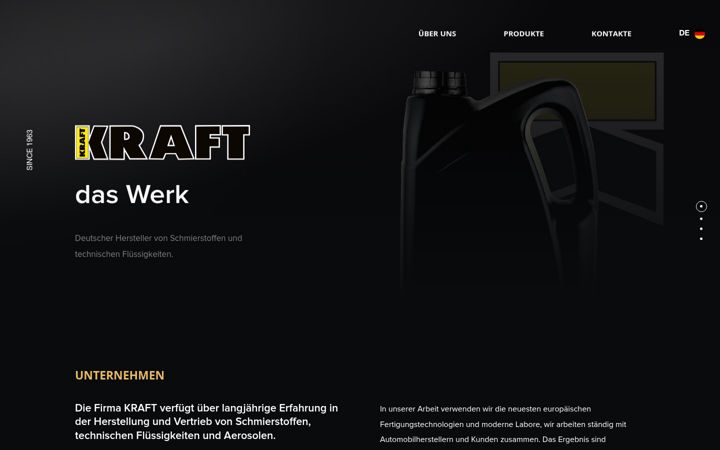 Screenshot of kraft-oil.com
