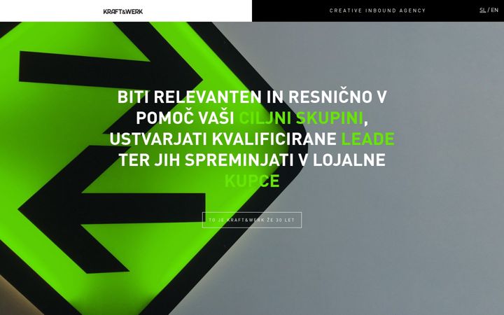 Screenshot of kraft-werk.si