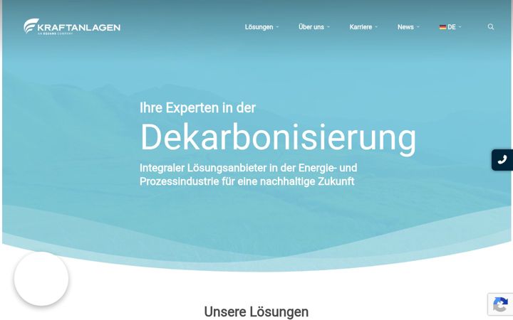 Screenshot of kraftanlagen.com