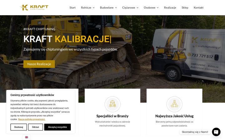 Screenshot of kraftchiptuning.pl