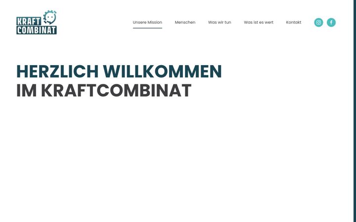 Screenshot of kraftcombinat.de