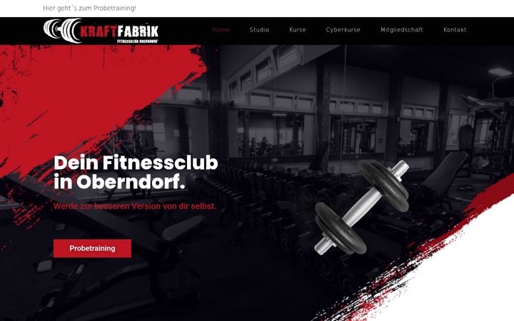 Screenshot of kraftfabrik-oberndorf.at