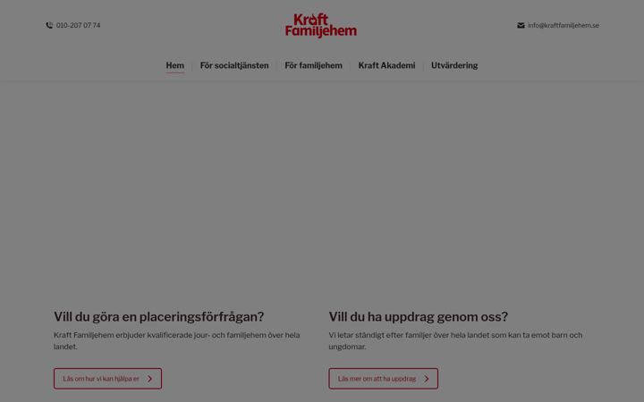 Screenshot of kraftfamiljehem.se