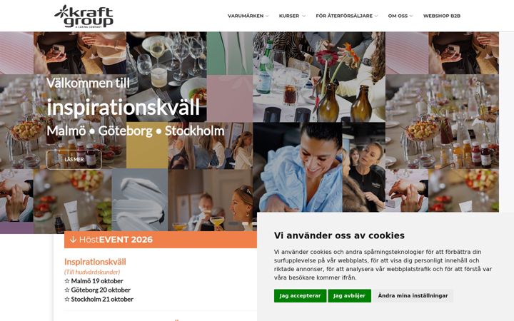 Screenshot of kraftgroup.se