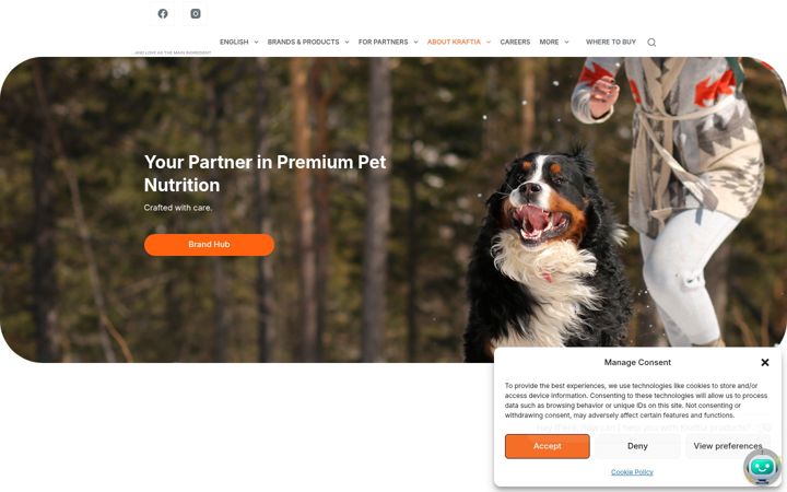 Screenshot of kraftiapet.com
