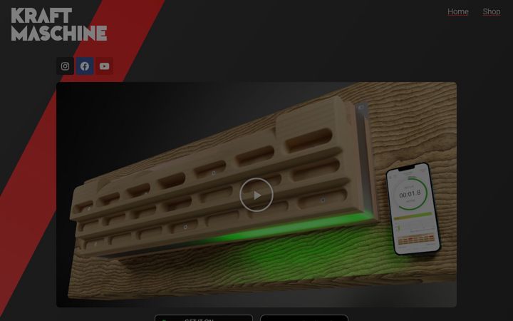 Screenshot of kraftmaschine.org