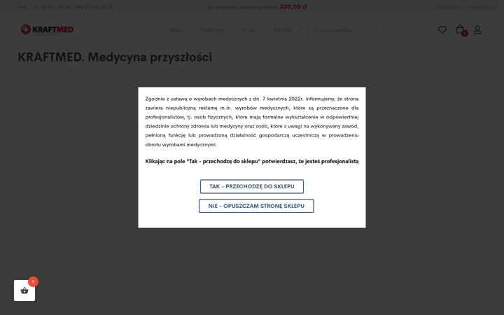 Screenshot of kraftmed.com.pl