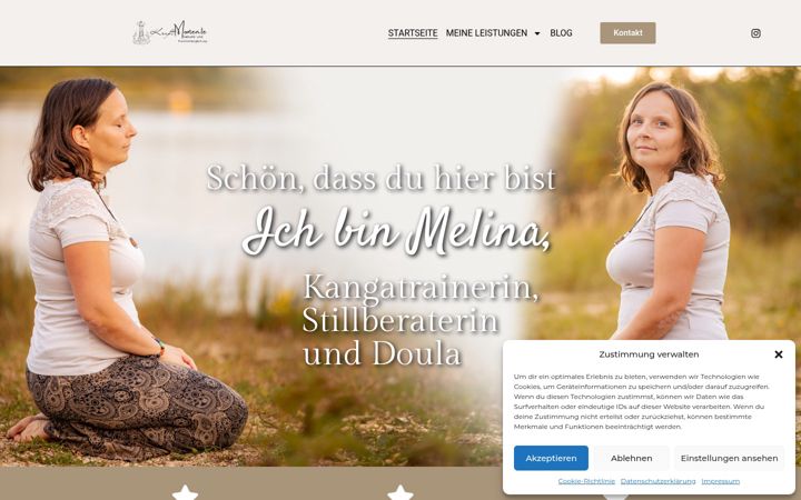 Screenshot of kraftmomente-familienbegleitung.de