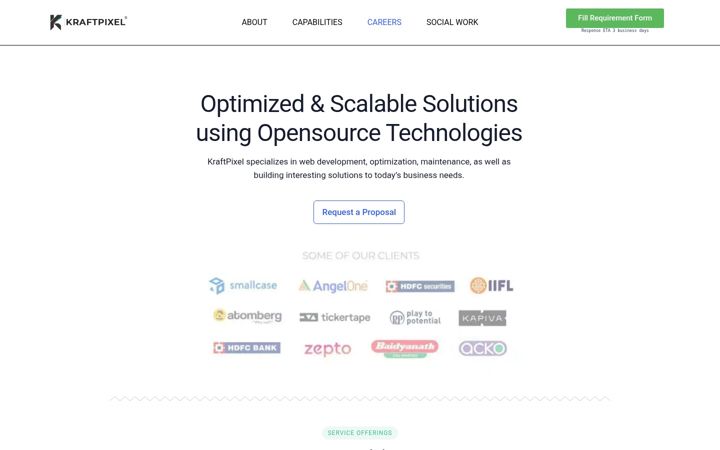 Screenshot of kraftpixel.com