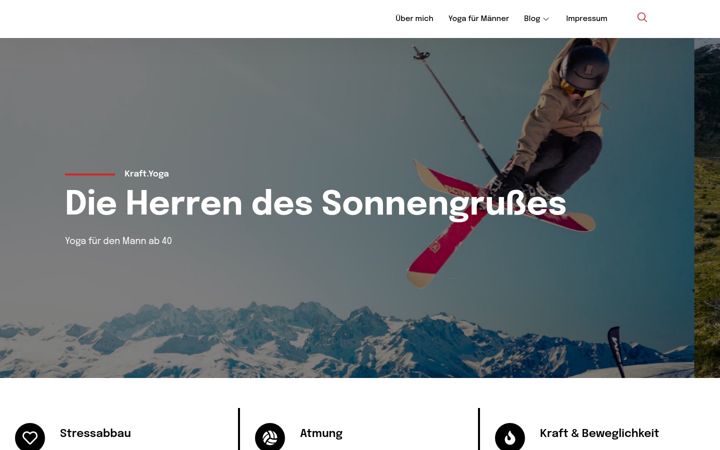 Screenshot of kraftpunktyoga.de