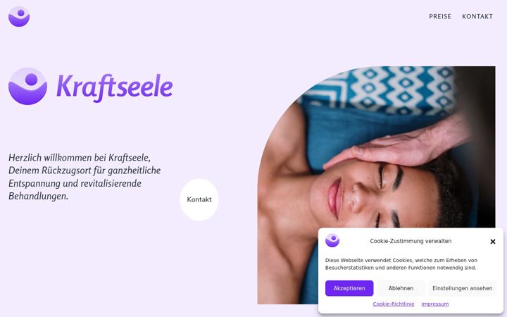 Screenshot of kraftseele.de