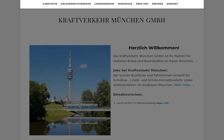 Screenshot of kraftverkehr-muenchen.de