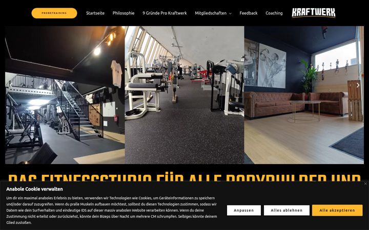 Screenshot of kraftwerk-aschaffenburg.de