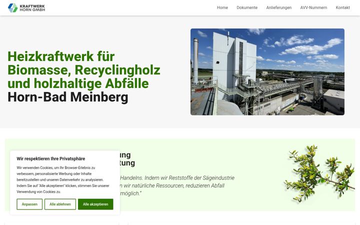 Screenshot of kraftwerk-horn.de