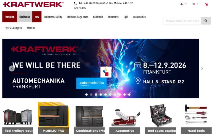 Screenshot of kraftwerktools.fr