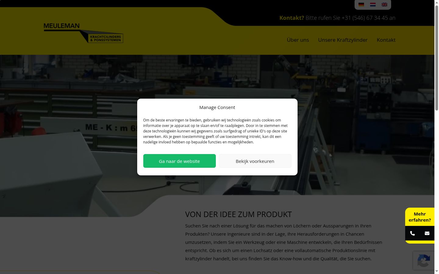 Screenshot tal-banner tal-kunsens muri qabel kwalunkwe interazzjoni