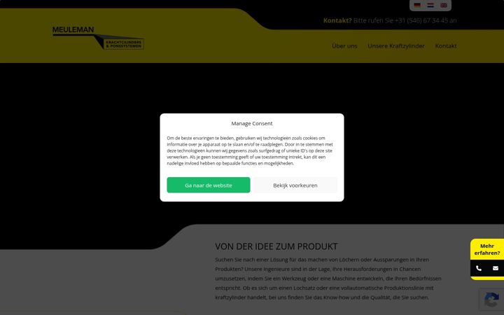 Screenshot of kraftzylinder.de