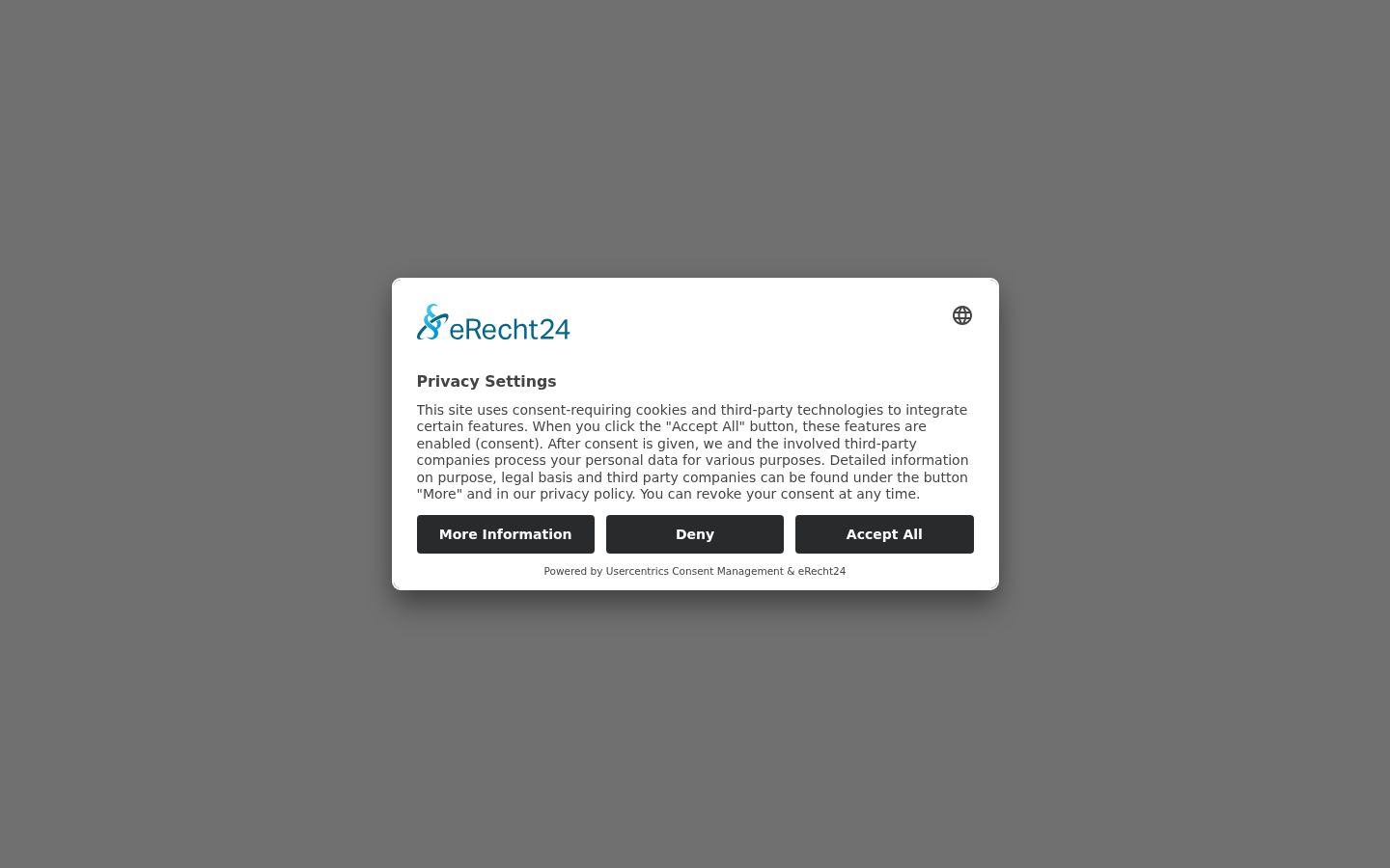 Screenshot tal-banner tal-kunsens muri qabel kwalunkwe interazzjoni