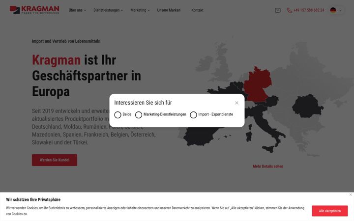 Screenshot of kragman.com