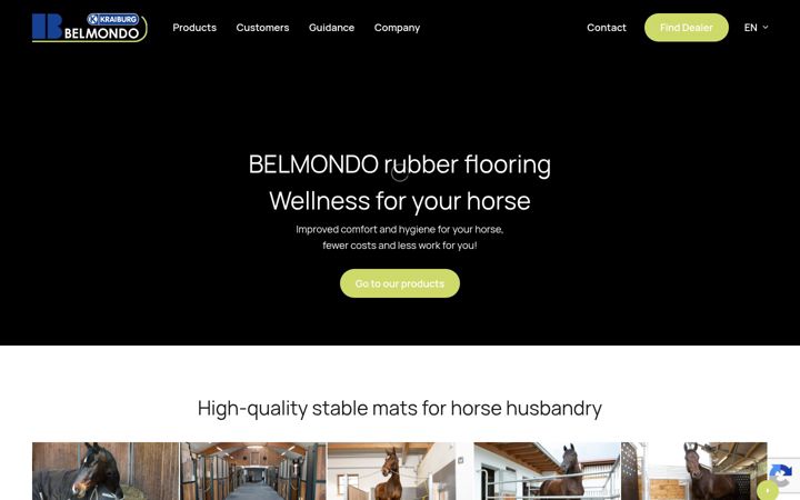 Screenshot of kraiburg-belmondo.com