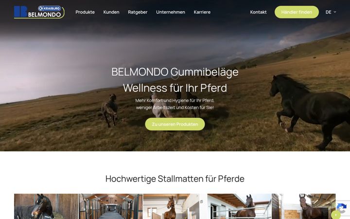 Screenshot of kraiburg-belmondo.de
