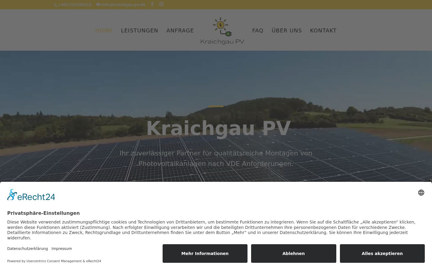 Screenshot tal-banner tal-kunsens muri qabel kwalunkwe interazzjoni