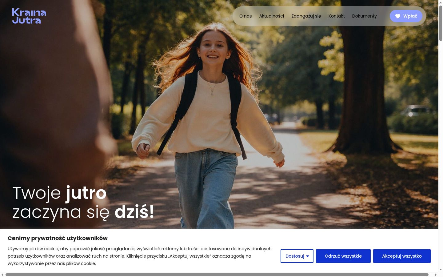 Sutikimo reklamjuostės, rodytos prieš bet kokią sąveiką, ekrano kopija