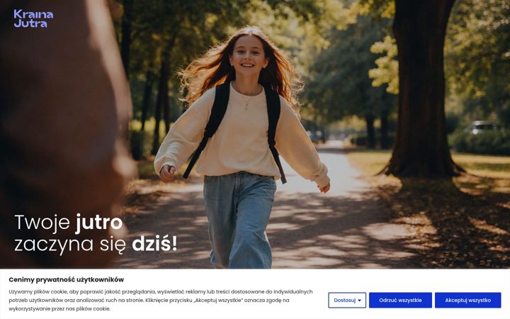 Screenshot of krainajutra.org
