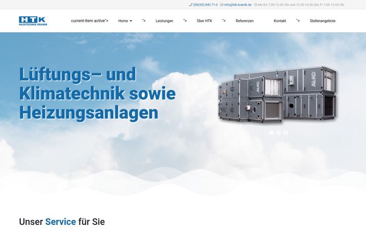 Screenshot of krainik.de