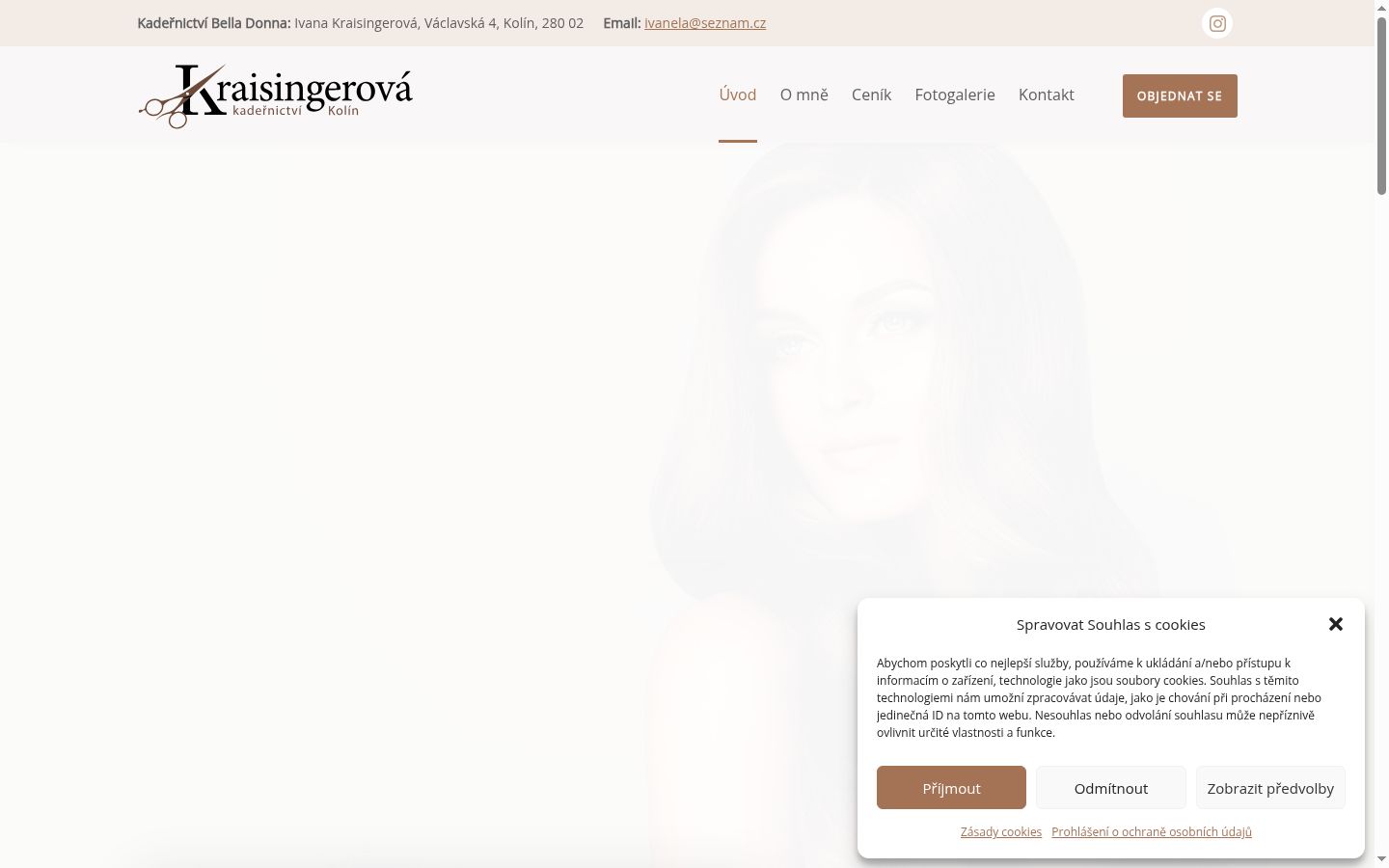 Snimka zaslona bannera za privolu prikazanog prije bilo kakve interakcije