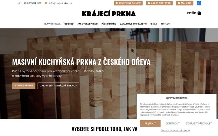Screenshot of krajeciprkna.cz