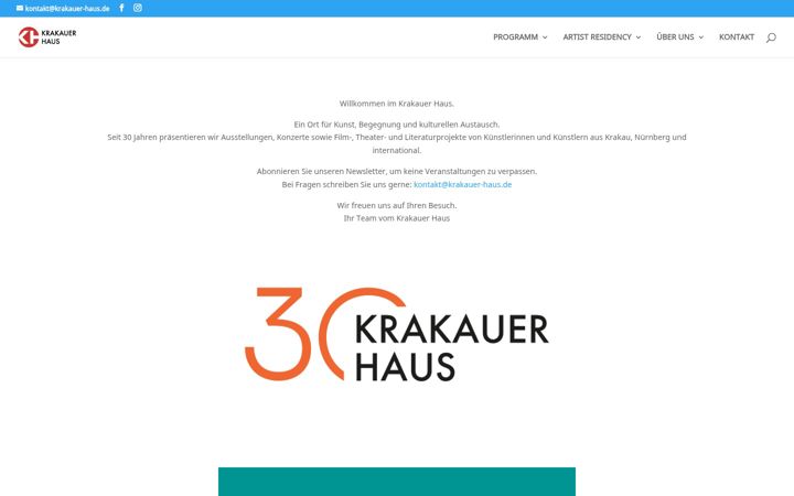 Posnetek zaslona krakauer-haus.de