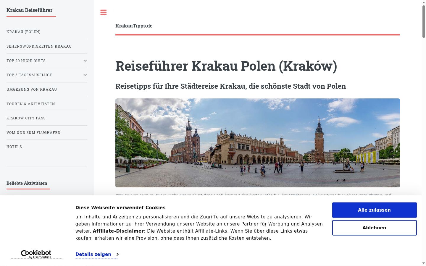 Snímka obrazovky banera súhlasu zobrazeného pred akoukoľvek interakciou