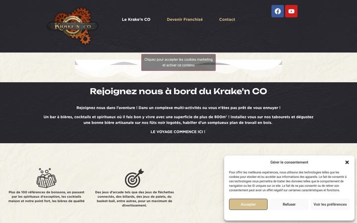 Screenshot of krakenco.fr