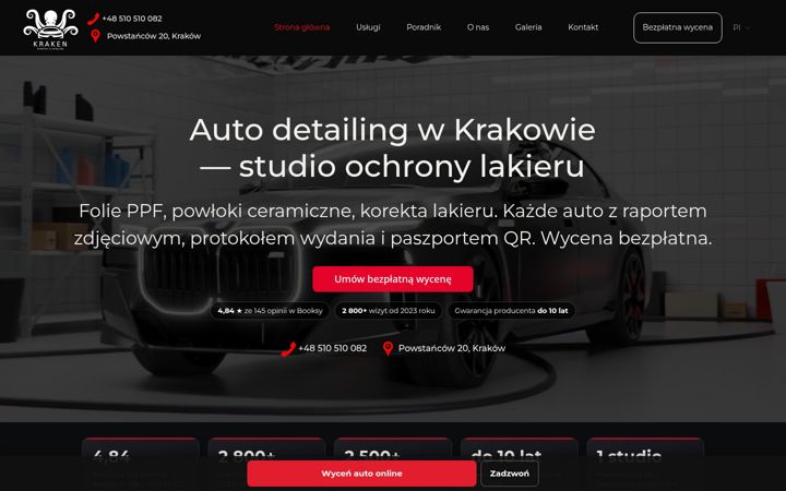 Screenshot of krakendetailing.pl