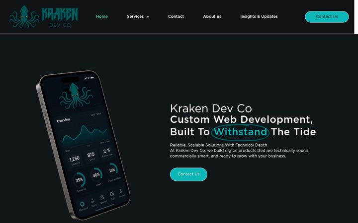 Screenshot of krakendevco.com