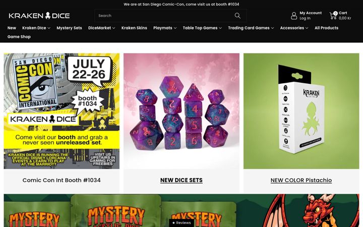 Screenshot di krakendice.com