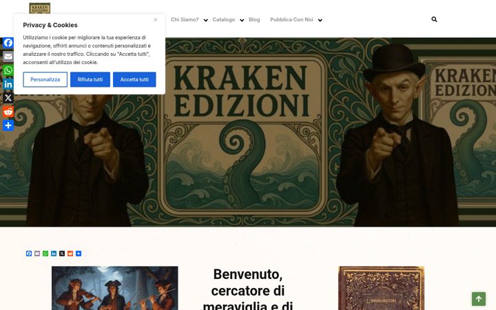 Screenshot of krakenedizioni.it