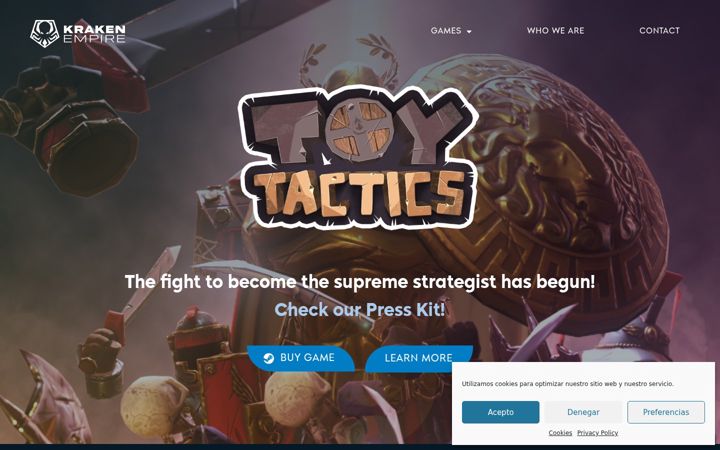 Screenshot of krakenempire.com