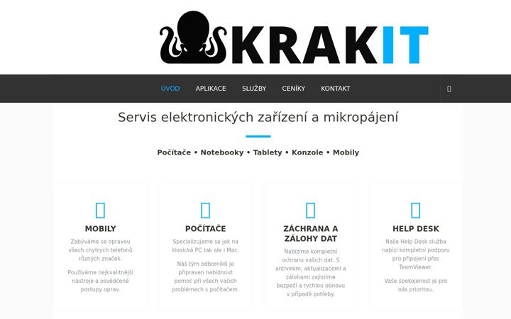 Screenshot of krakit.cz