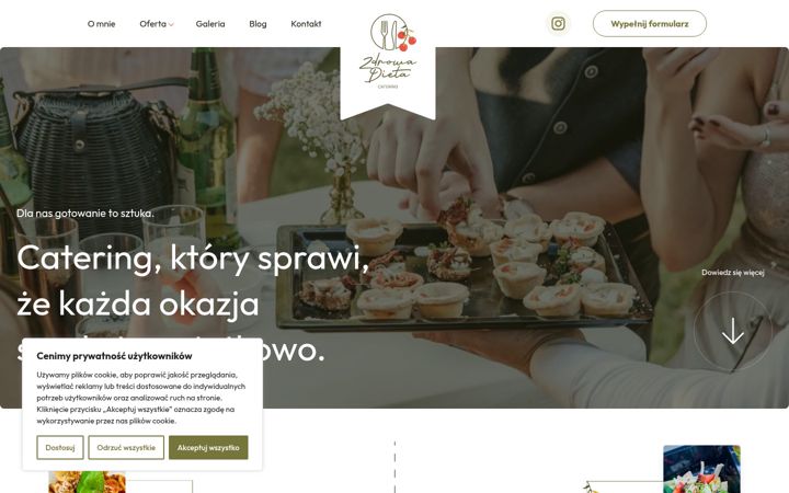 Screenshot of krakowcatering.pl