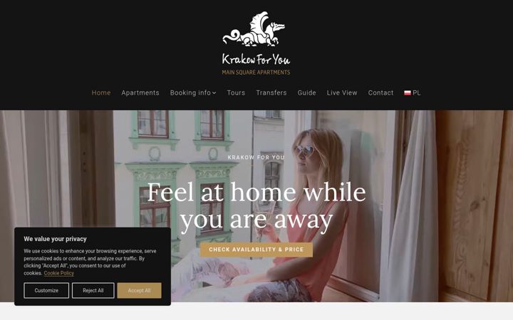Screenshot of krakowforyou.com