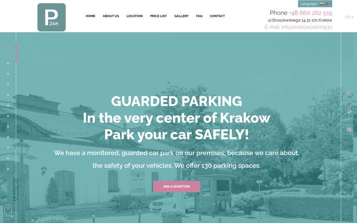 Screenshot of krakowparking.pl