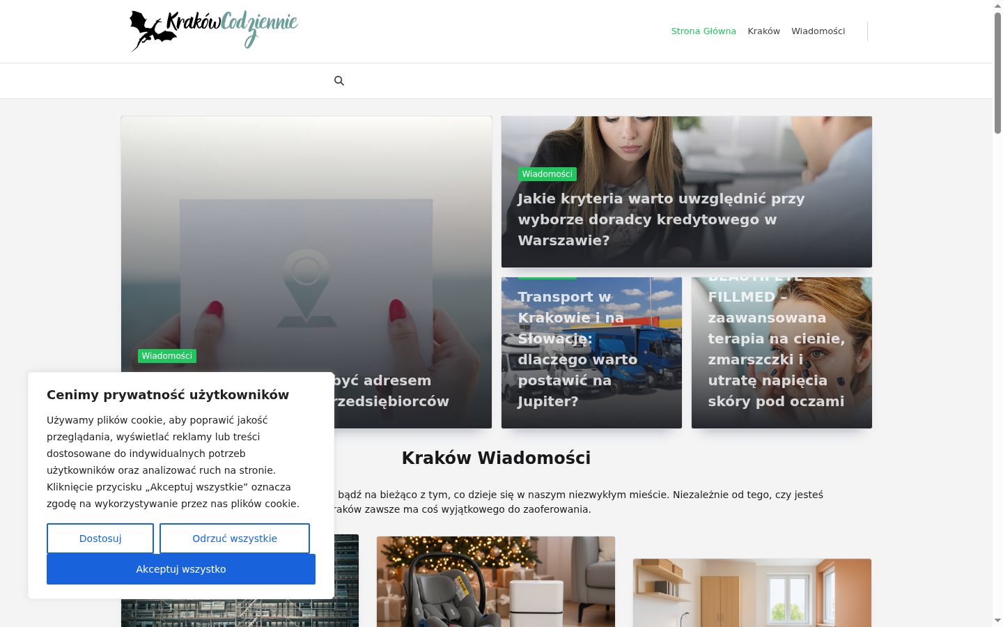 Screenshot des Einwilligungsbanners vor jeglicher Interaktion