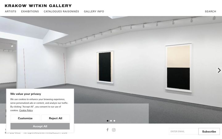 Screenshot of krakowwitkingallery.com