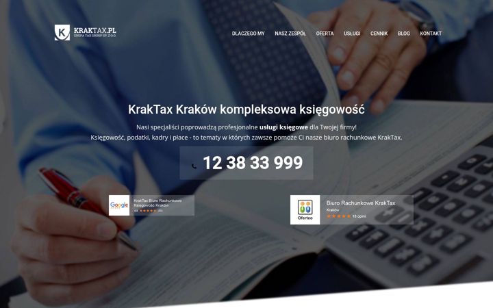 Screenshot of kraktax.pl