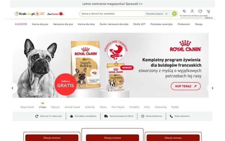 Skærmbillede af krakvet.pl