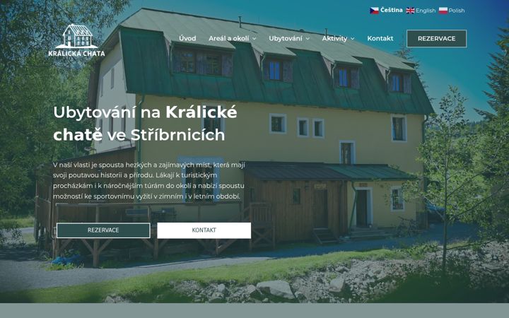 Screenshot of kralickachata.cz