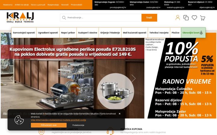 Screenshot of kralj.hr